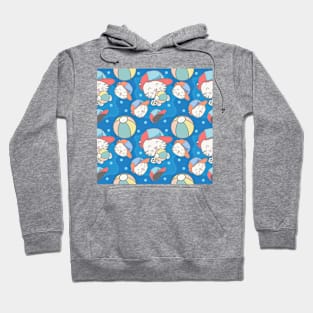 Cute Cat Seamless Patterns Hoodie